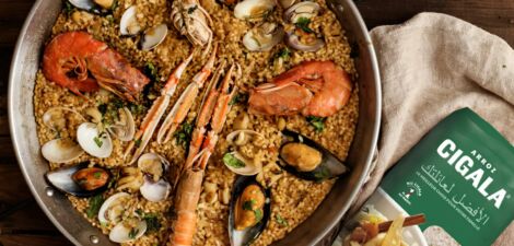 Paella de fruits de mer