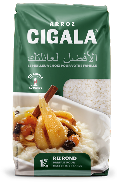 Arroz CIGALA : Riz Rond produit 100% marocain