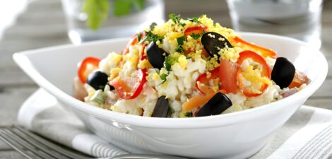 سلطة الأرز بالمايونيز