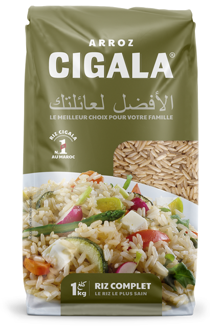 Arroz CIGALA : Riz Complet / riz brun produit 100% marocain