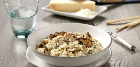 Risotto cigala aux champignons