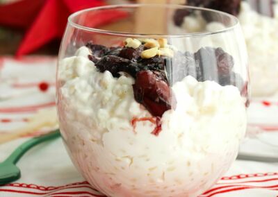 Dessert de riz aux cerises