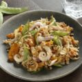 Recette de riz complet au calamar et aux légumes