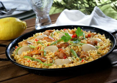 Paella au poulet