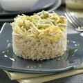 Timbale de riz aux bébés anguilles