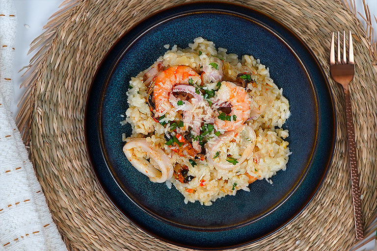 Foto de Risotto fruits de mer : Recette marine exquise