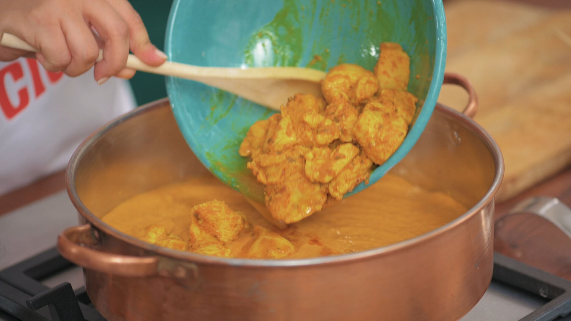 Butter chicken :ajouton le beurre