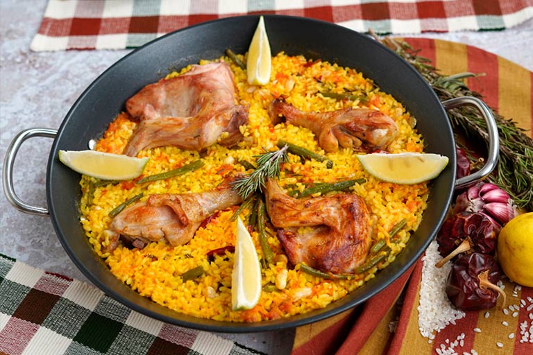 Paella valencienne traditionnelle