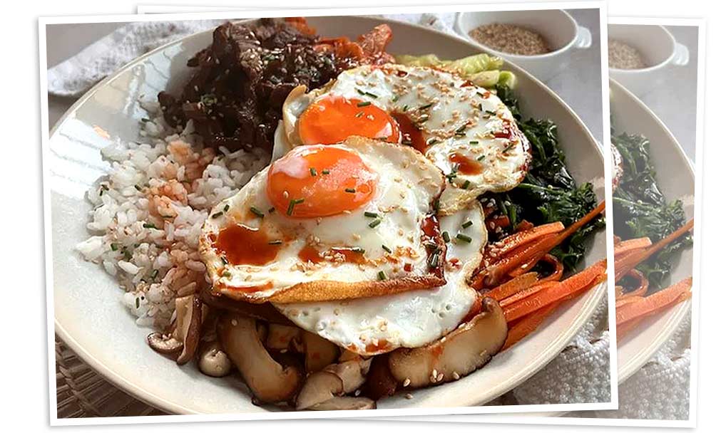 Bibimbap: Servir