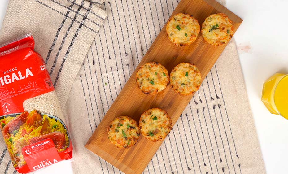 Galette de Riz au Fromage et aux Herbes - Ma Cuisine Bleu Combava