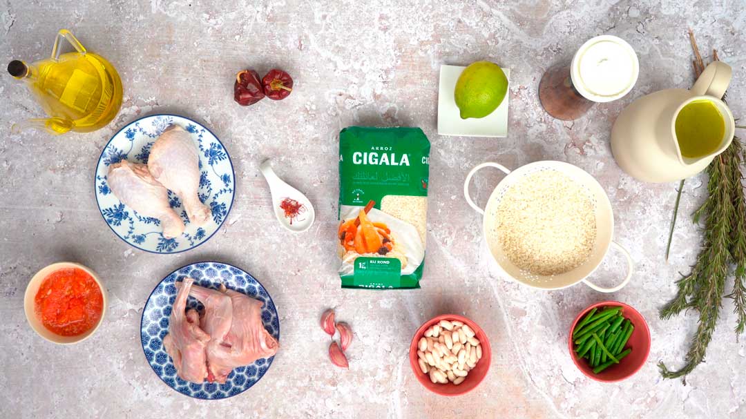 Paella valencienne : Ingredients