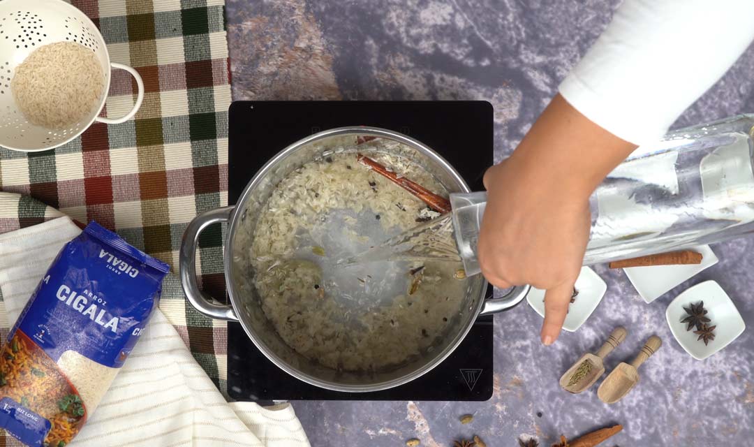 Recette Riz au cumin et à la cardamome