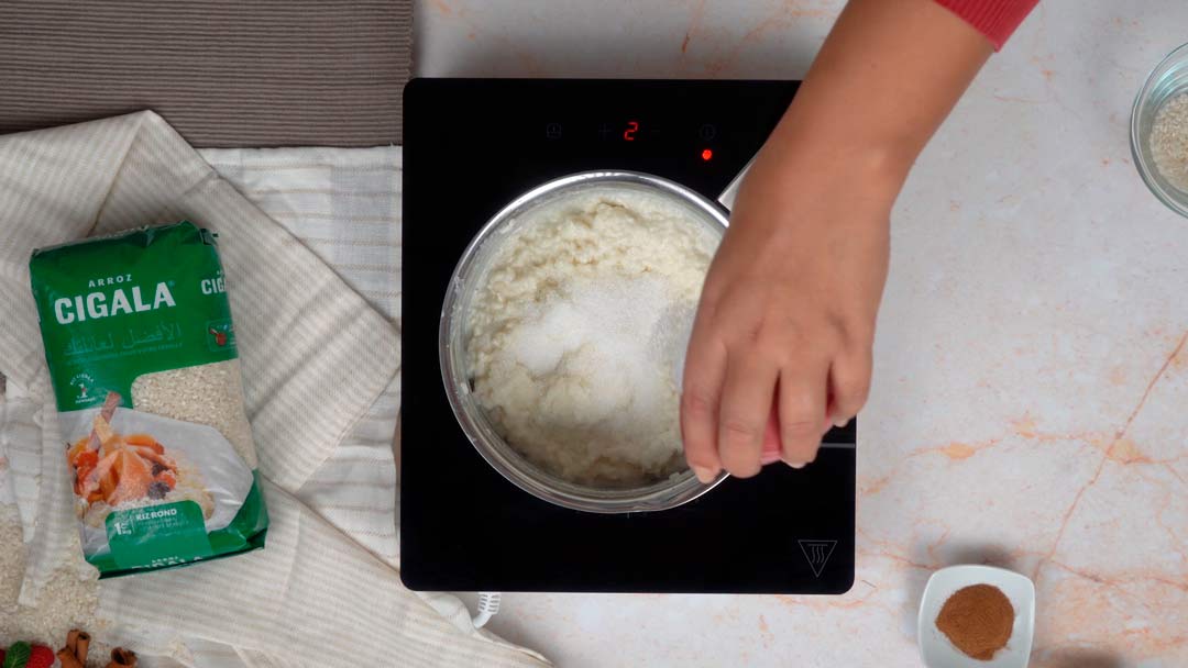 recette de riz au lait facile pour 2 personnes: Ajout du sucre