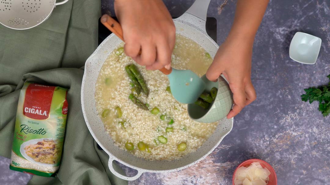 asparagus risotto: inalisation