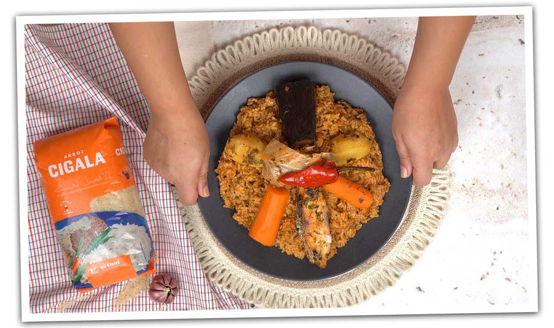 Riz au Poisson Sénégalais: Assemblage du plat