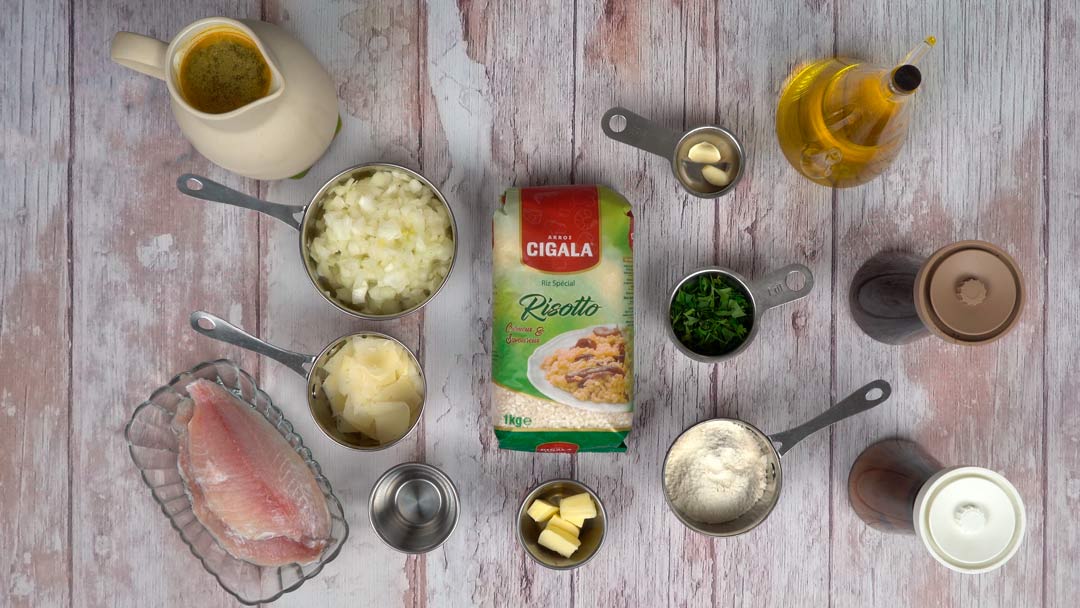 risotto al pesce persico: Ingredients