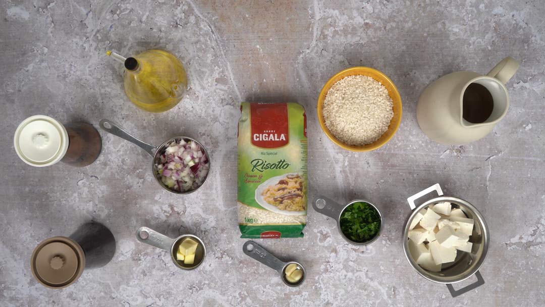 risotto sans parmesan: Ingredients