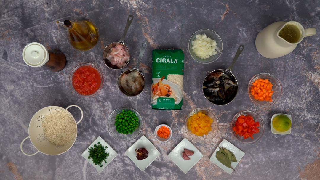 paella marocaine: Préparation des ingrédients