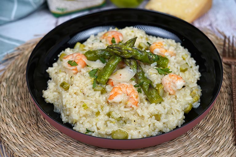 Foto de Risotto Asparagi e gamberetti