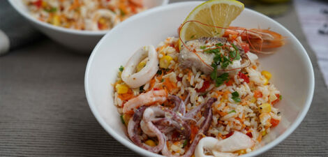 Salade de Riz aux Fruits de Mer