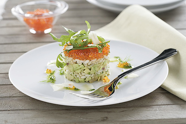 Foto de Timbal de guacamole riz complet et quinoa