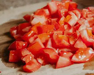 Timbal de guacamole: :les tomates