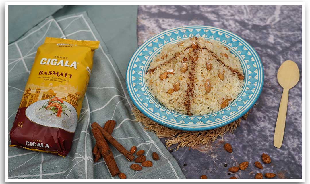 Riz aux Amandes: Service et présentation