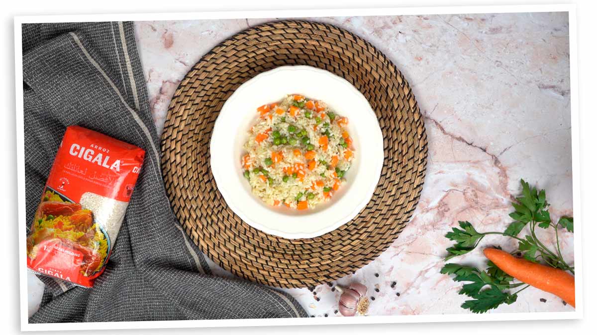 riz carotte petit pois: Présentation