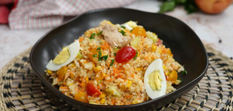 imagen receta Salade Riz Et Thon : Recettes Faciles Et Rapides