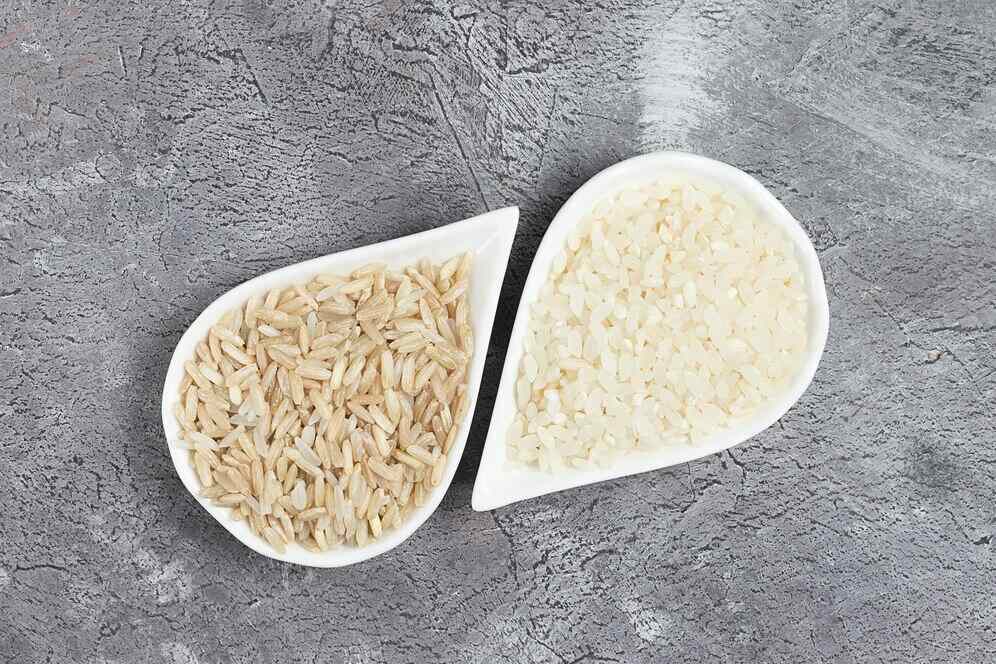 Riz brun versus riz blanc