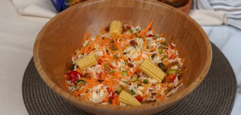 Salade de riz : Recette facile et saine
