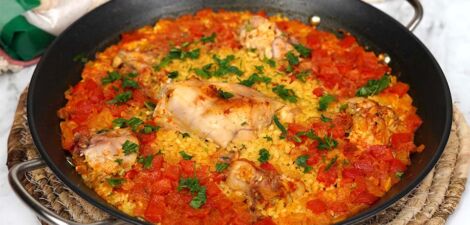 imagen receta Paella au lapin