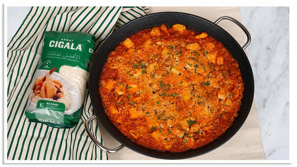 Ingrédient de la recette riz au four