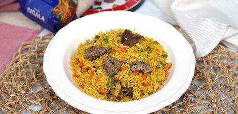 imagen receta الأرز بلحم البقر: وصفة تقليدية