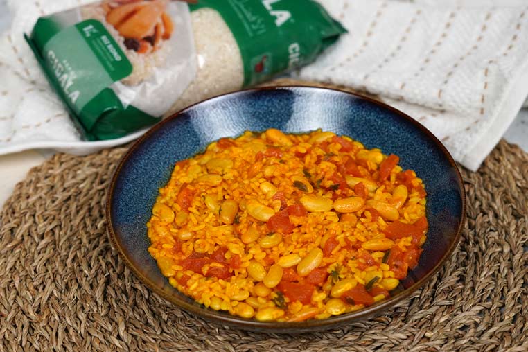 Foto de Riz aux haricots blancs