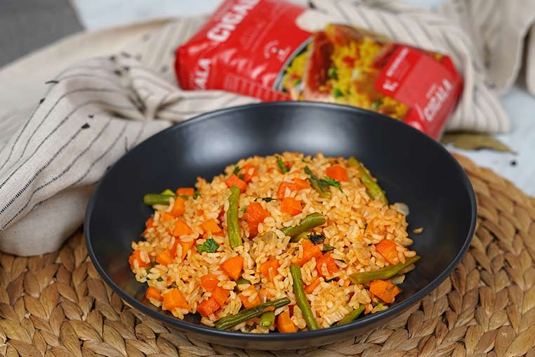 Foto de الأرز باليقطين والفاصوليا الخضراء