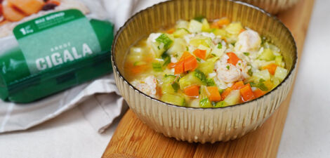 imagen receta Soupe de riz au poisson